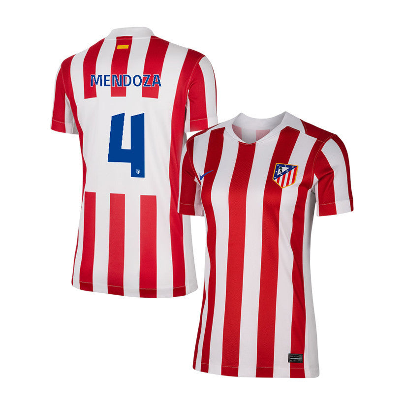 Rodrigo Mendoza 4 Atlético Madrid 25/26 Home Women Jersey - Red/White