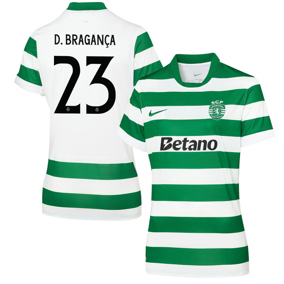 Daniel Bragança 23 Sporting CP 25/26 Home Women Jersey - Green/White