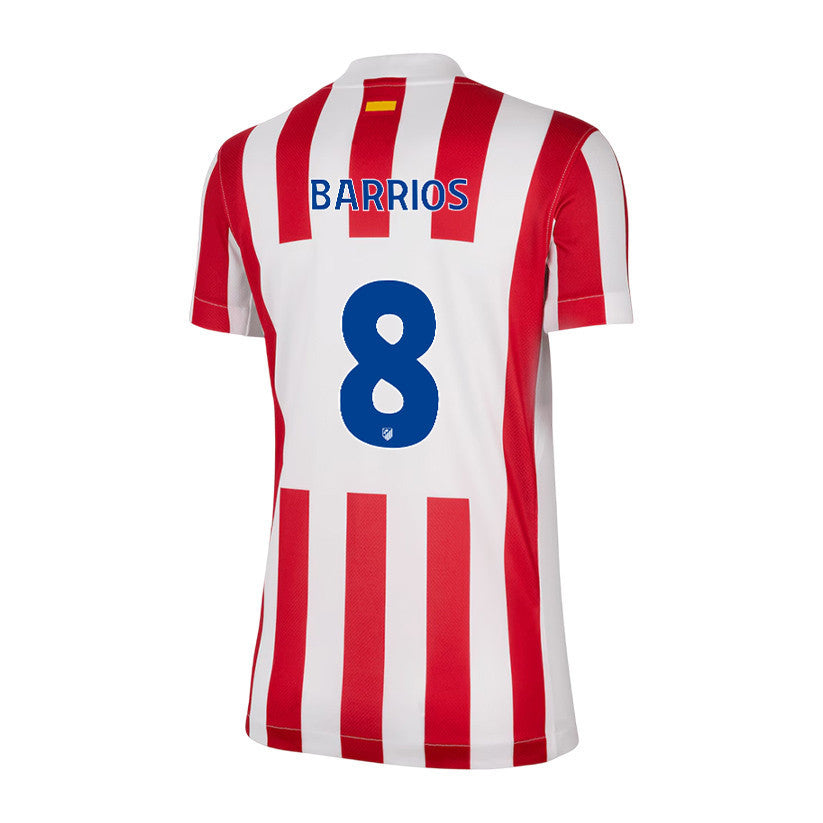 Pablo Barrios 8 Atlético Madrid 25/26 Home Women Jersey - Red/White