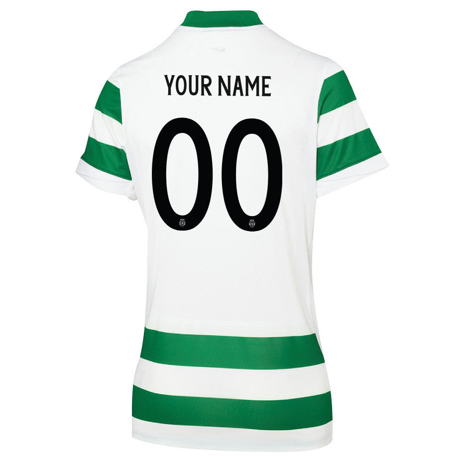 Sporting CP 25/26 Personalized Home Women Jersey - Green/White