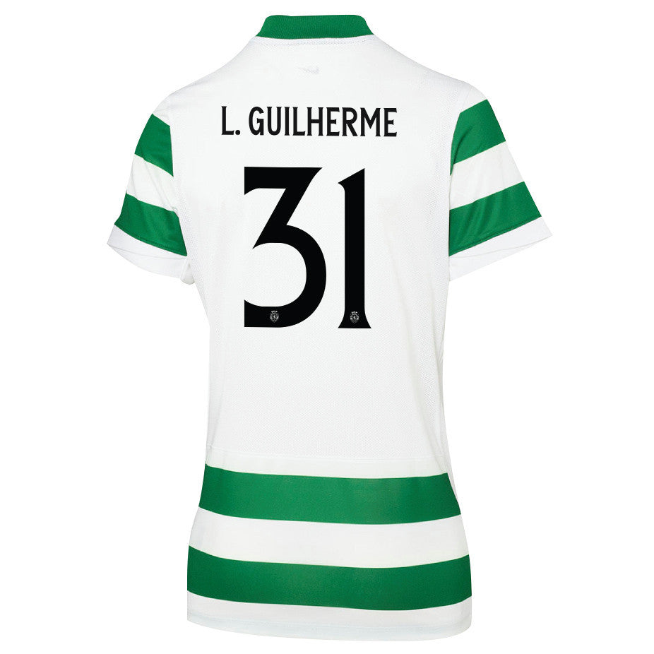 Luis Guilherme 31 Sporting CP 25/26 Home Women Jersey - Green/White