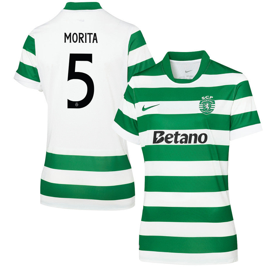 Hidemasa Morita 5 Sporting CP 25/26 Home Women Jersey - Green/White