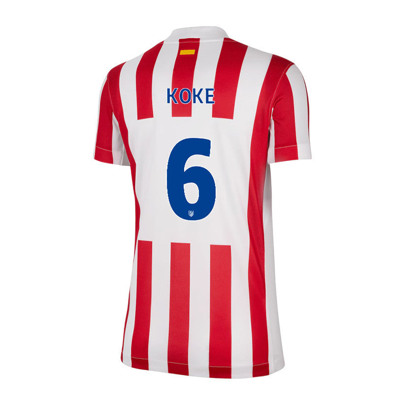 Koke 6 Atlético Madrid 25/26 Home Women Jersey - Red/White