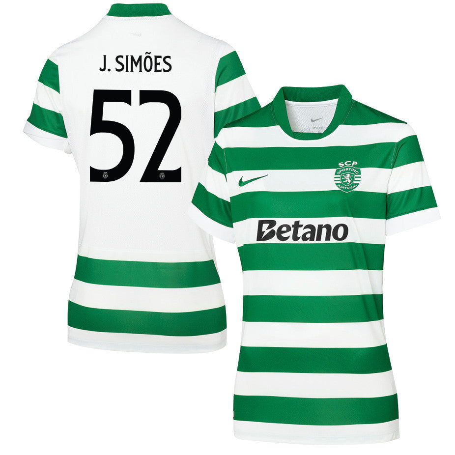 João Simões 52 Sporting CP 25/26 Home Women Jersey - Green/White
