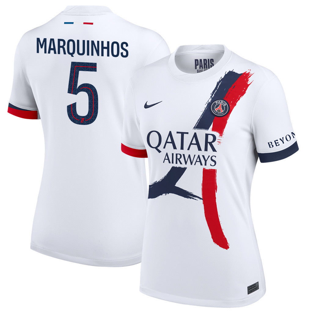 Marquinhos 5 Signature Paris Saint-Germain 25/26 Away Women Jersey - White