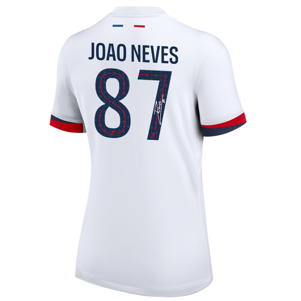 João Neves 87 Signature Paris Saint-Germain 25/26 Away Women Jersey - White