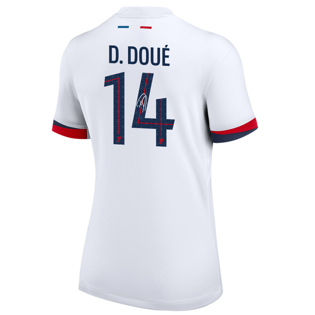 Désiré Doué 14 Signature Paris Saint-Germain 25/26 Away Women Jersey - White