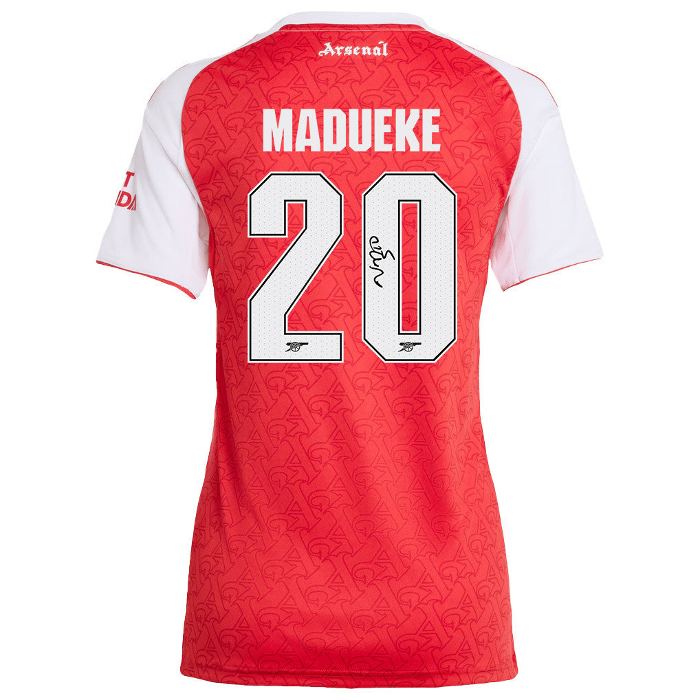 Noni Madueke 20 Signature Arsenal 25/26 Home Women Jersey - White/Red