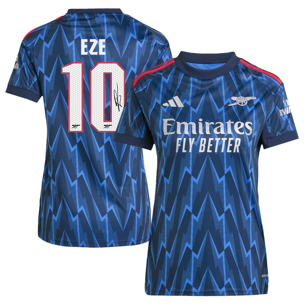 Eberechi Eze 10 Signature Arsenal 25/26 Away Women Jersey - Navy Blue