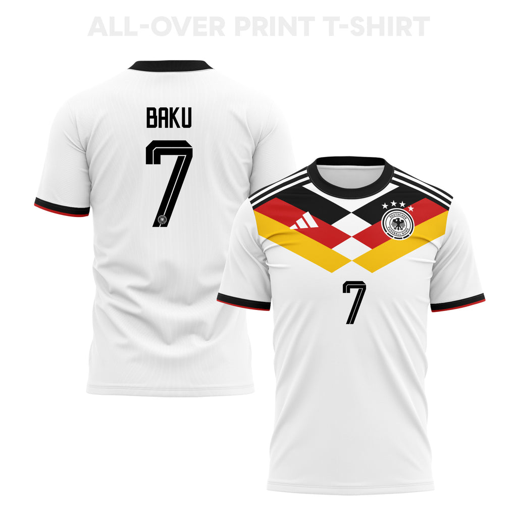 Bote Baku 7 Germany 2026 Home 3D T-Shirt Fully Printed – Unisex, White