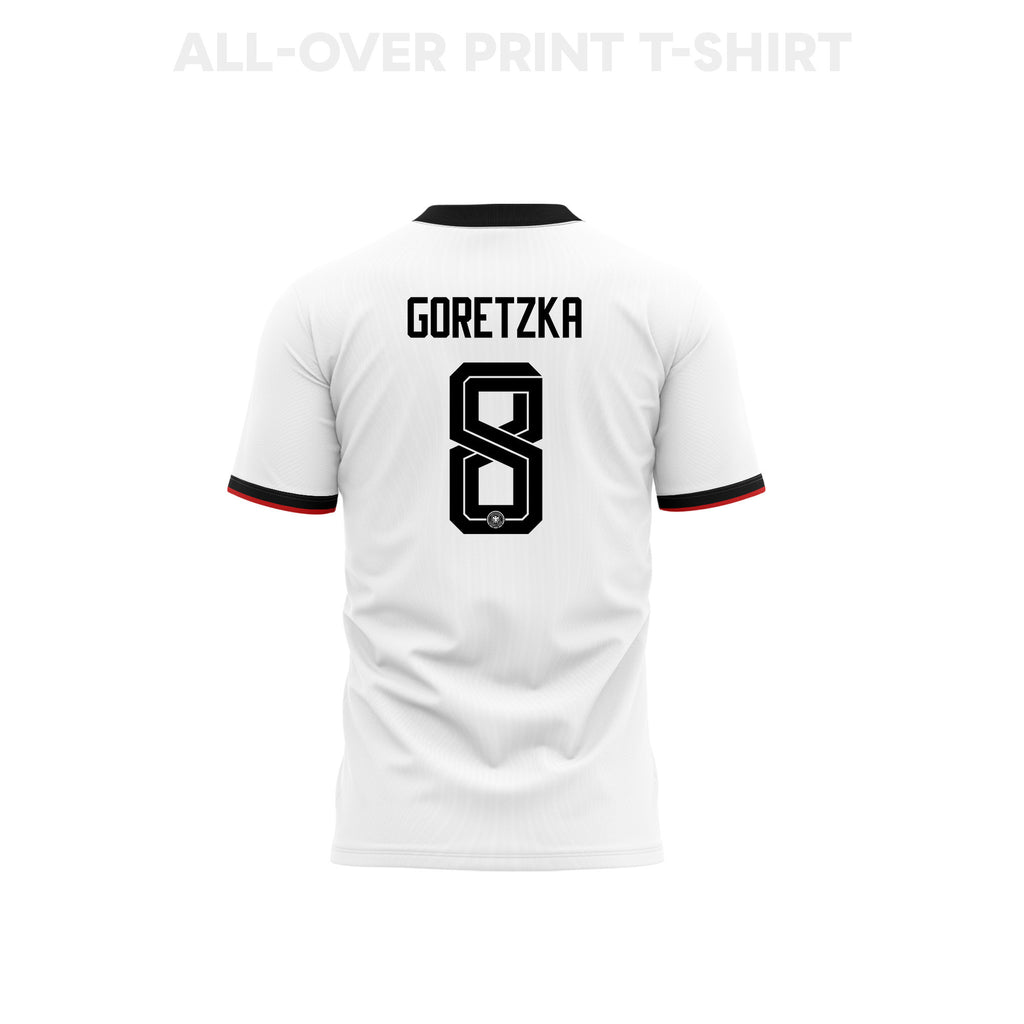 Leon Goretzka 8 Germany 2026 Home 3D T-Shirt Fully Printed – Unisex, White