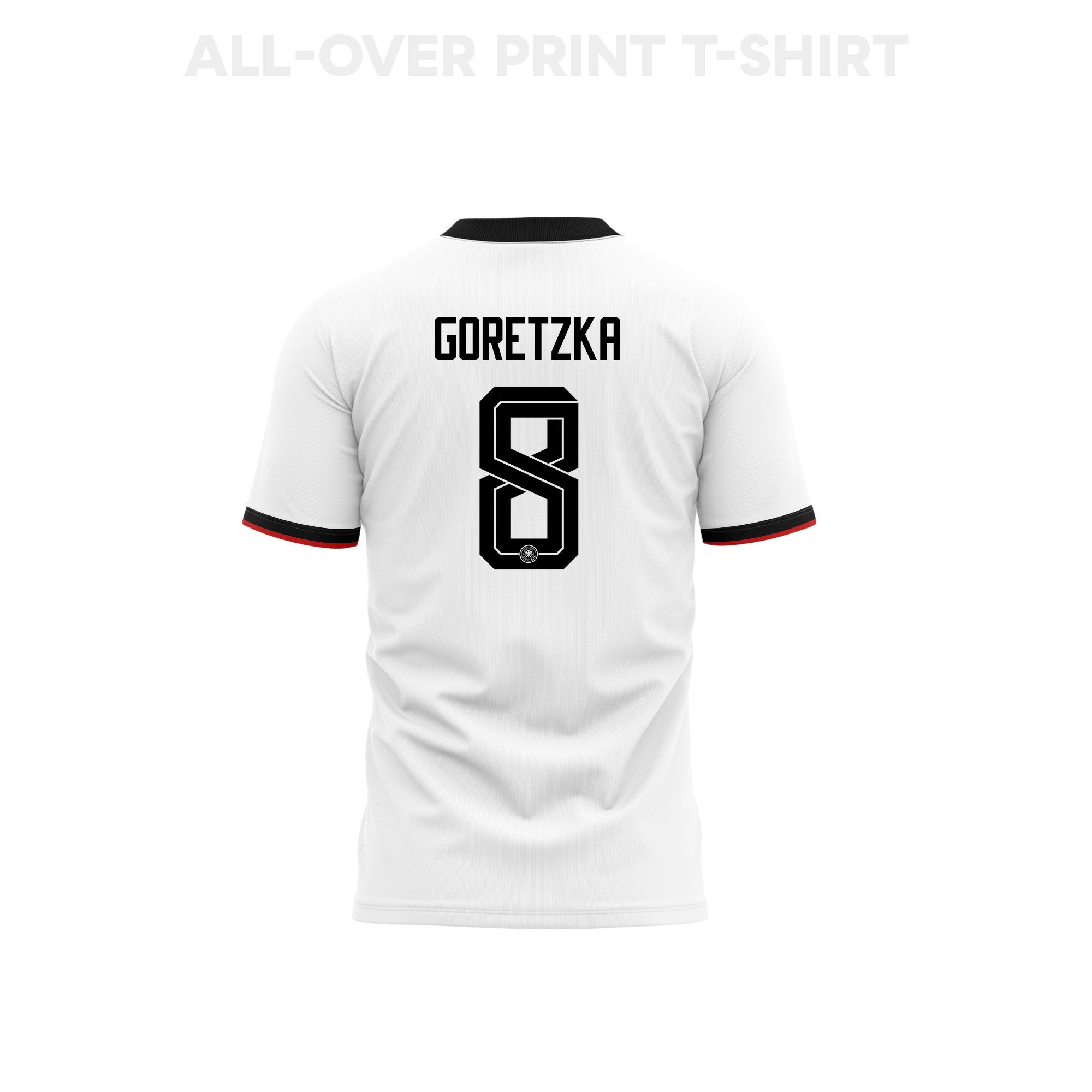 Leon Goretzka 8 Germany 2026 Home 3D T-Shirt Fully Printed – Unisex, White