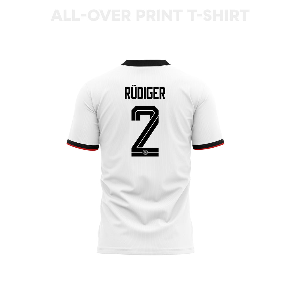 Antonio Rüdiger Germany 2026 Home 3D T-Shirt Fully Printed – Unisex, White