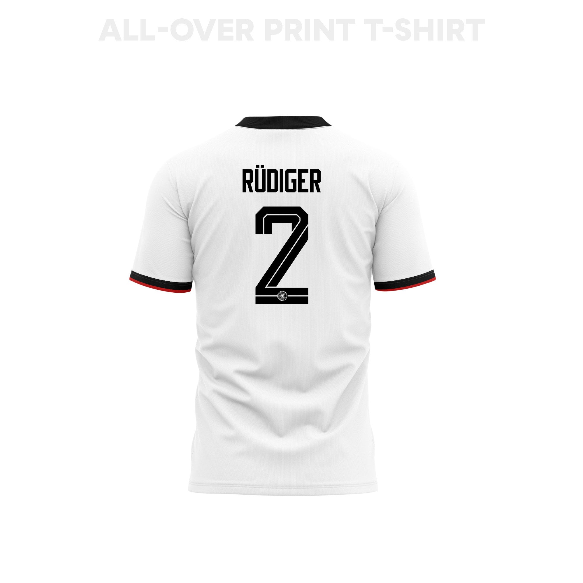Antonio Rüdiger Germany 2026 Home 3D T-Shirt Fully Printed – Unisex, White