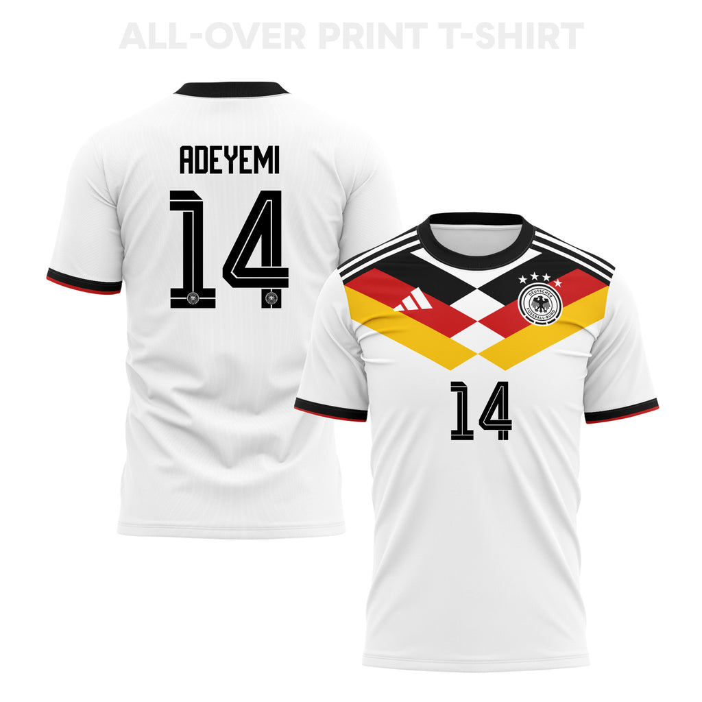 Karim Adeyemi 14 Germany 2026 Home 3D T-Shirt Fully Printed – Unisex, White