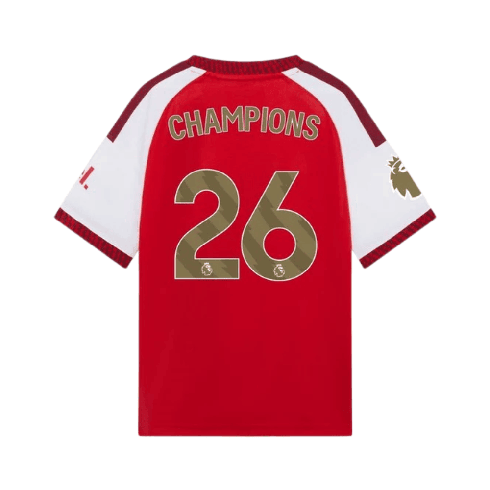 Arsenal 2026/27 Premier League Champions Home Jersey - YOUTH, Red