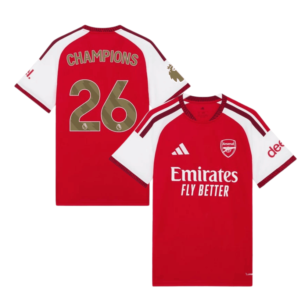 Arsenal 2026/27 Premier League Champions Home Jersey - Men, Red