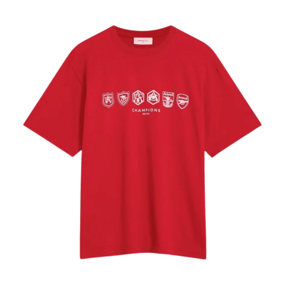 Arsenal Where We Belong 25/26 Crew T-Shirt - Red