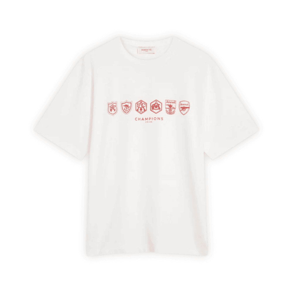 Arsenal Where We Belong 25/26 Crew T-Shirt - White