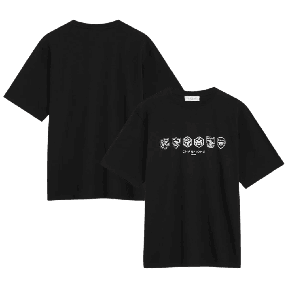 Arsenal Where We Belong 25/26 Crew T-Shirt - Black