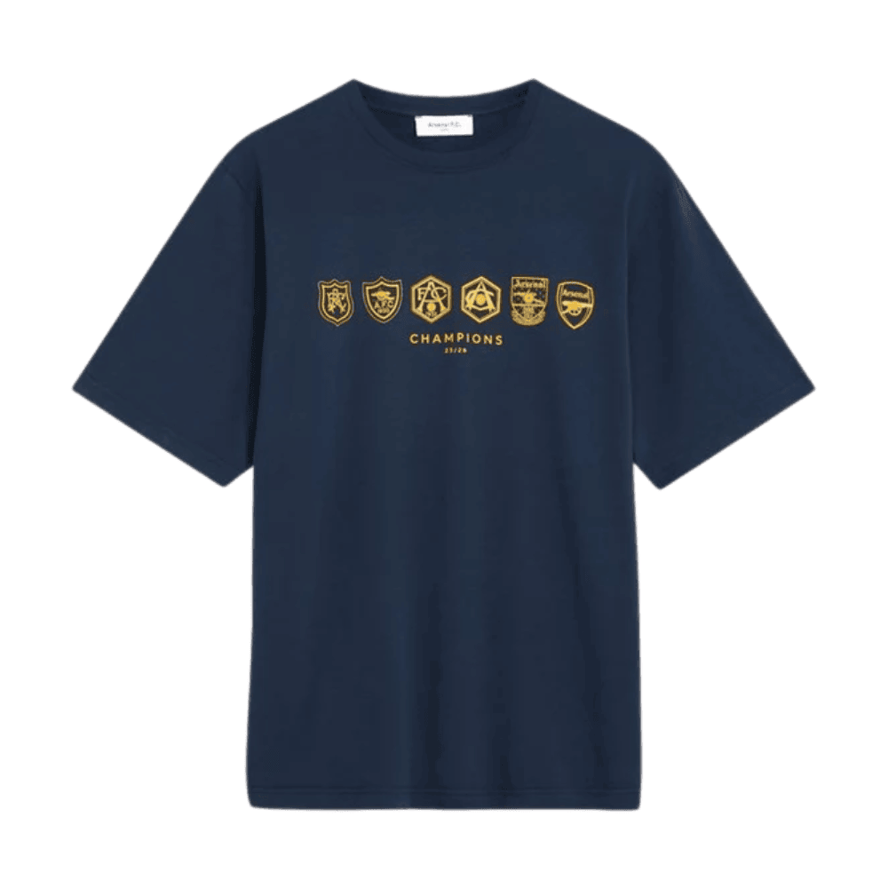 Arsenal Where We Belong 25/26 Crew T-Shirt - Navy