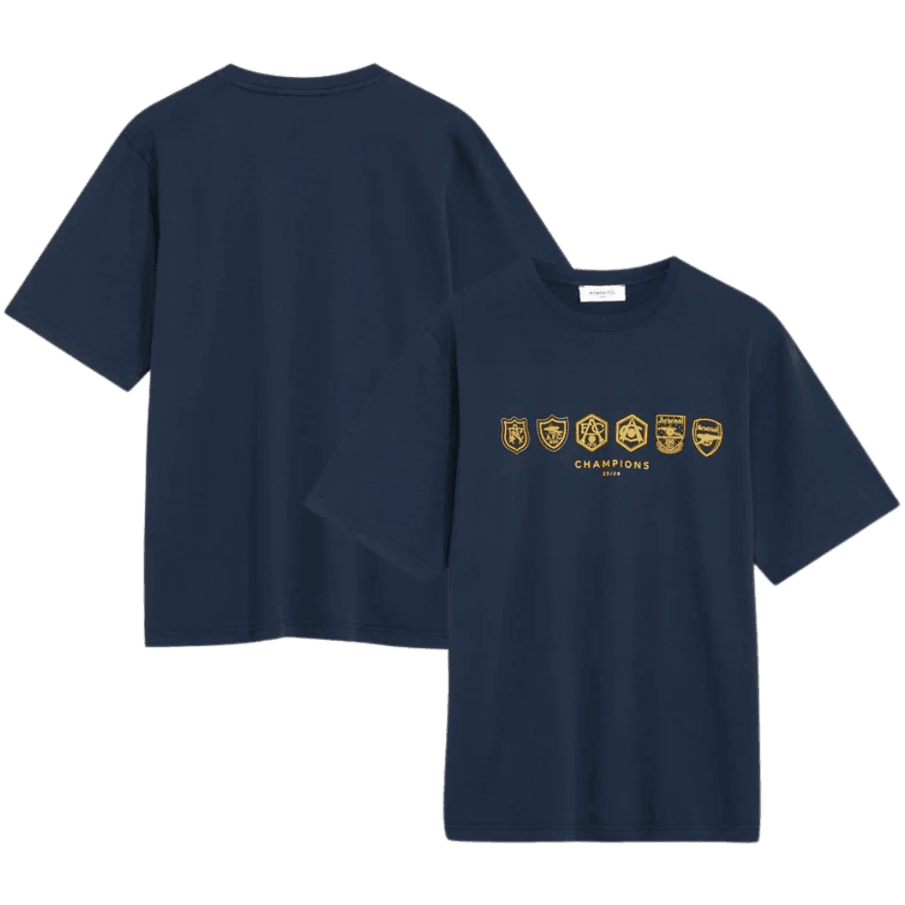 Arsenal Where We Belong 25/26 Crew T-Shirt - Navy